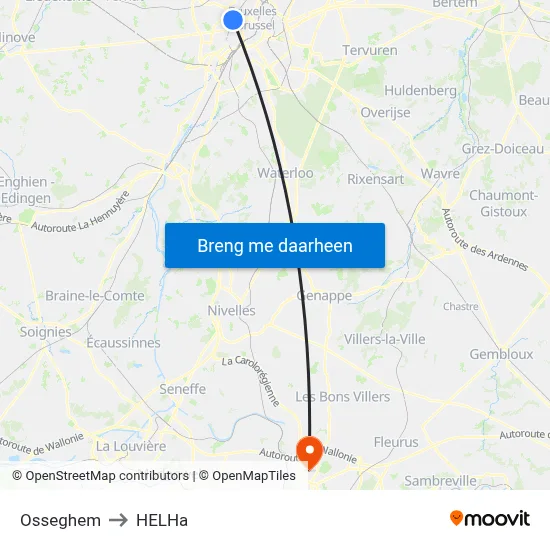 Osseghem to HELHa map