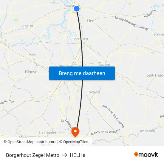 Borgerhout Zegel Metro to HELHa map
