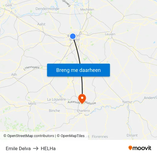 Emile Delva to HELHa map