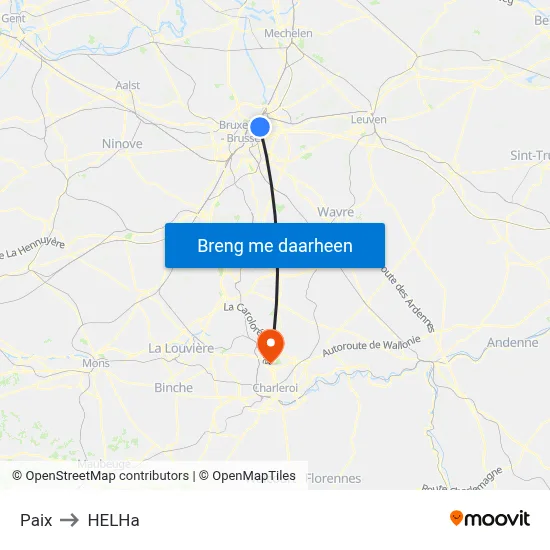 Paix to HELHa map