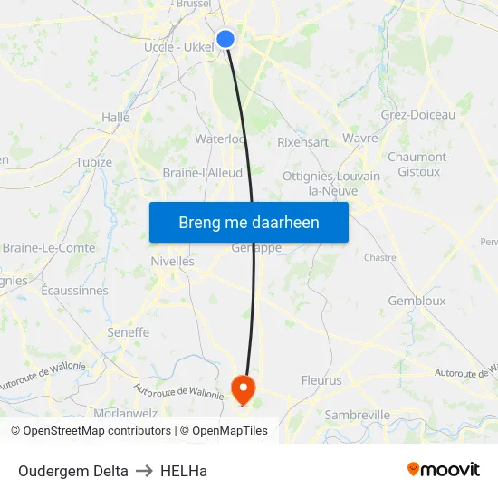 Oudergem Delta to HELHa map