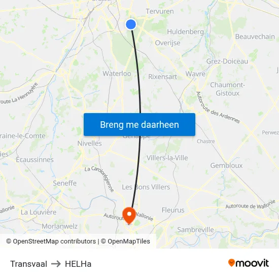 Transvaal to HELHa map