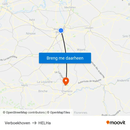 Verboekhoven to HELHa map