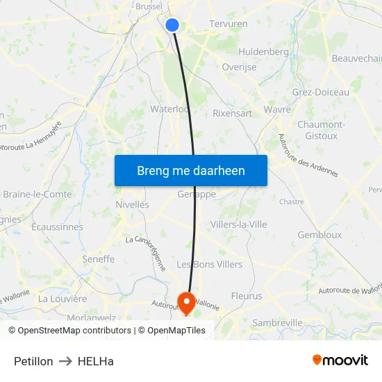 Petillon to HELHa map