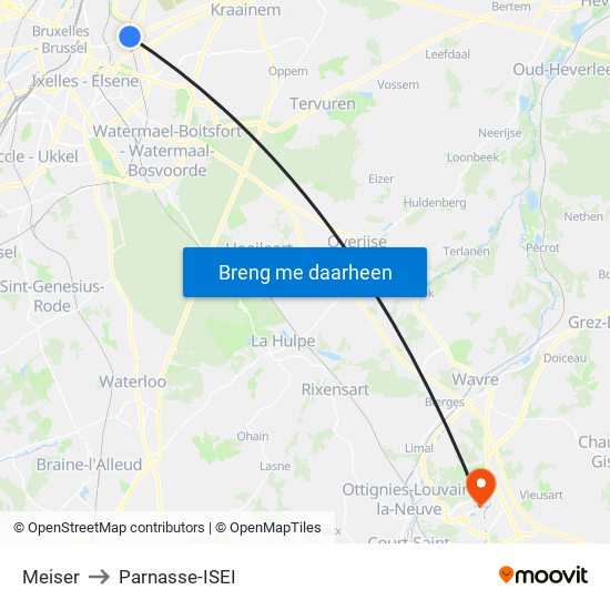 Meiser to Parnasse-ISEI map