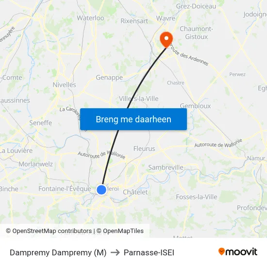 Dampremy Dampremy (M) to Parnasse-ISEI map