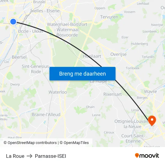 La Roue to Parnasse-ISEI map