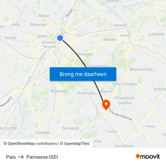 Paix to Parnasse-ISEI map