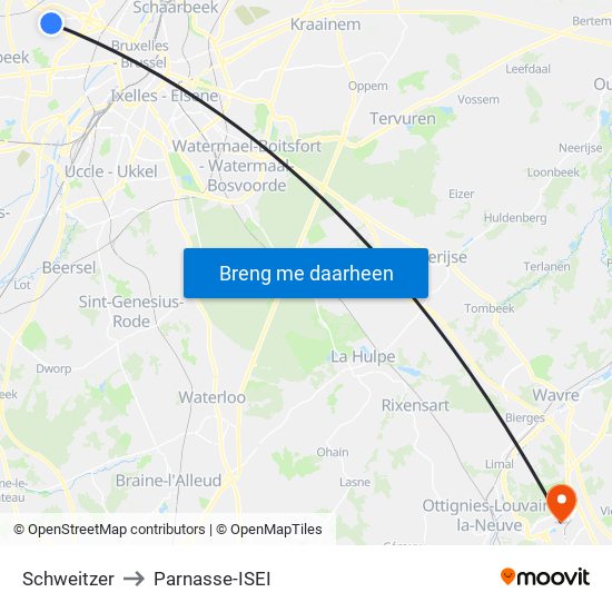 Schweitzer to Parnasse-ISEI map
