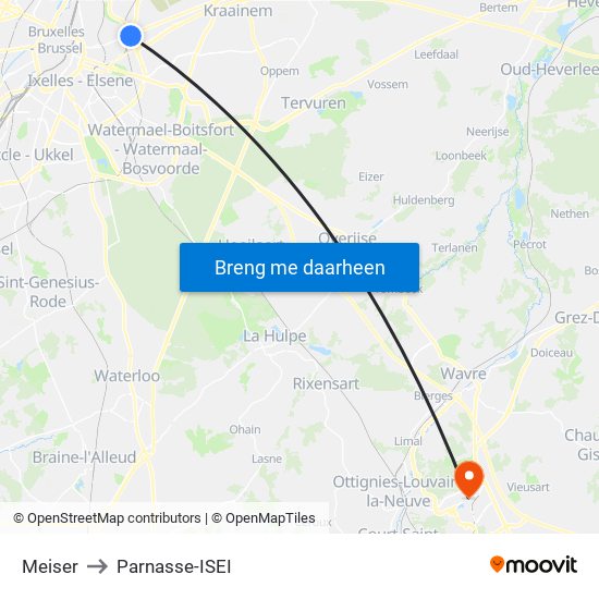 Meiser to Parnasse-ISEI map