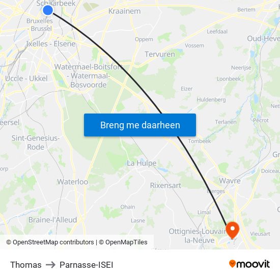 Thomas to Parnasse-ISEI map