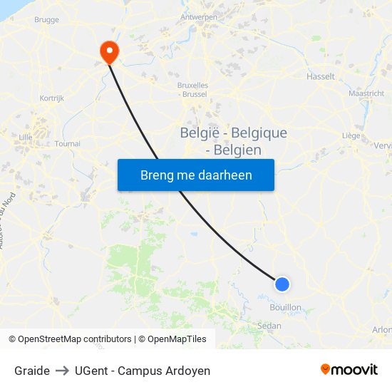 Graide to UGent - Campus Ardoyen map