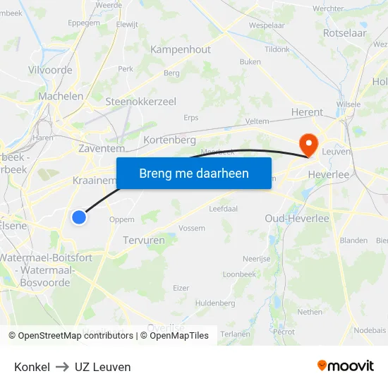 Konkel to UZ Leuven map