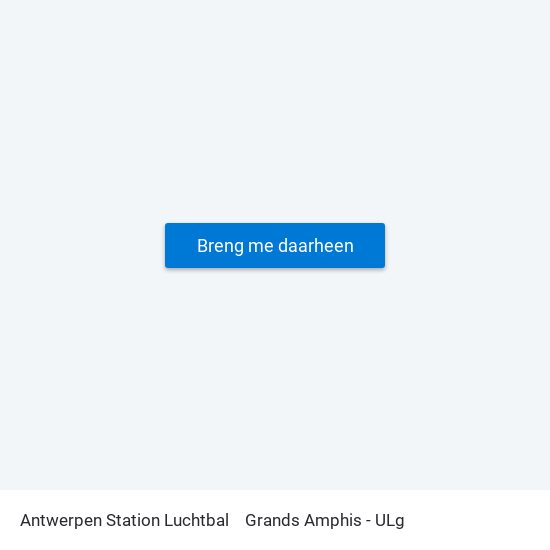 Antwerpen Station Luchtbal to Grands Amphis - ULg map