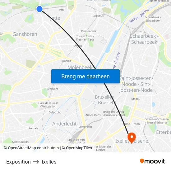 Exposition to Ixelles map