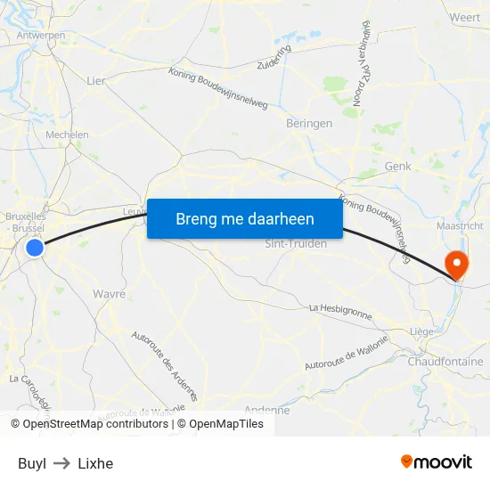 Buyl to Lixhe map