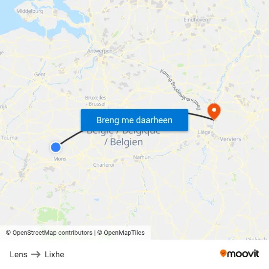 Lens to Lixhe map