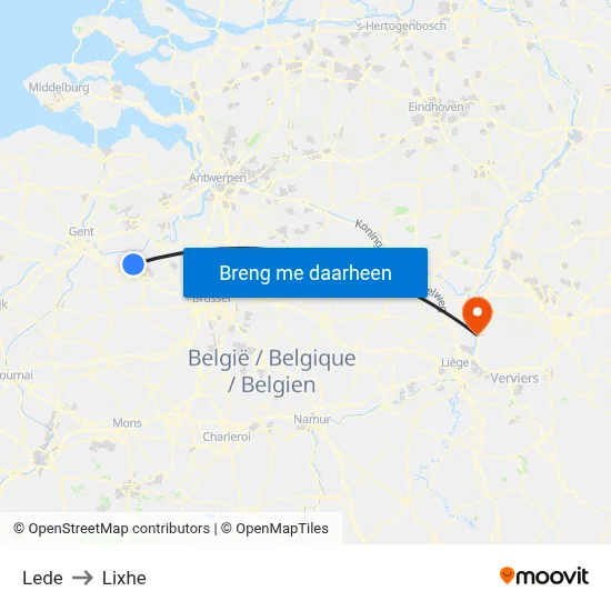 Lede to Lixhe map