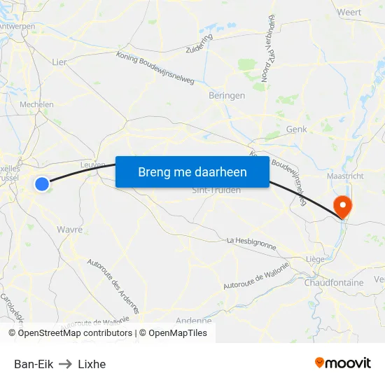 Ban-Eik to Lixhe map