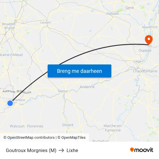 Goutroux Morgnies (M) to Lixhe map