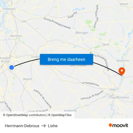 Herrmann-Debroux to Lixhe map