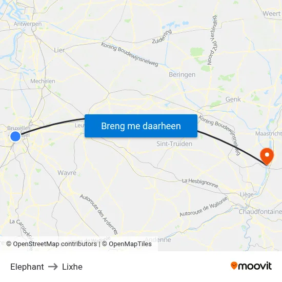 Elephant to Lixhe map