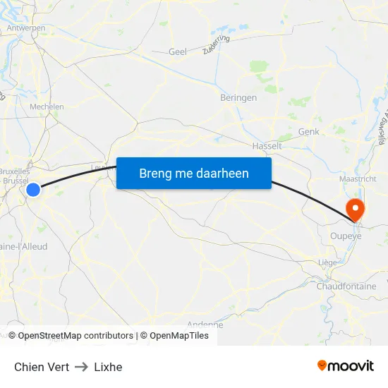 Chien Vert to Lixhe map