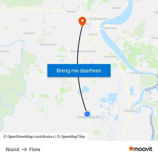 Noord to Flora map