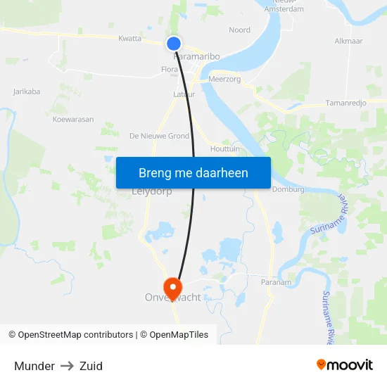 Munder to Zuid map