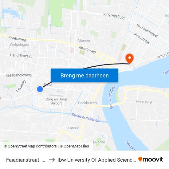 Faiadianstraat, 32 to Ibw University Of Applied Sciences map