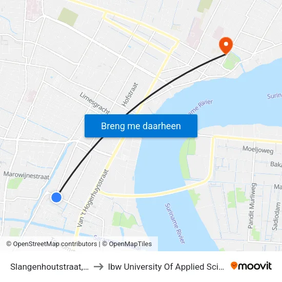Slangenhoutstraat, 120 to Ibw University Of Applied Sciences map