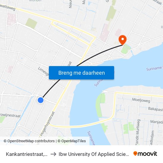 Kankantriestraat, 30 to Ibw University Of Applied Sciences map