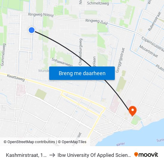 Kashmirstraat, 146 to Ibw University Of Applied Sciences map