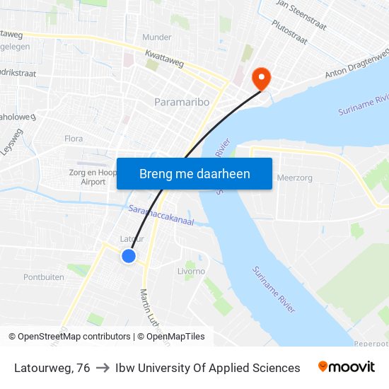 Latourweg, 76 to Ibw University Of Applied Sciences map