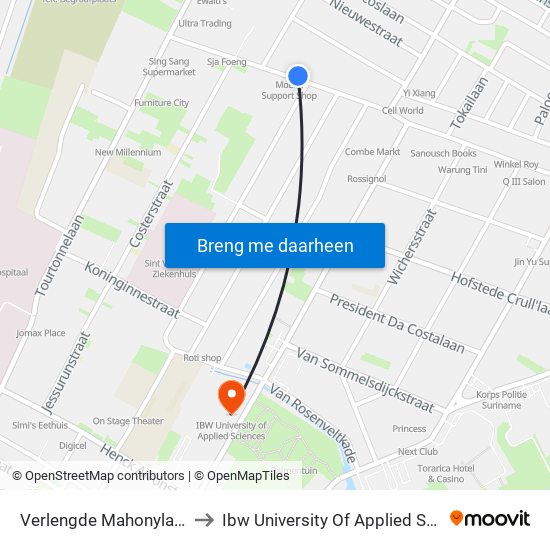 Verlengde Mahonylaan, 40 to Ibw University Of Applied Sciences map