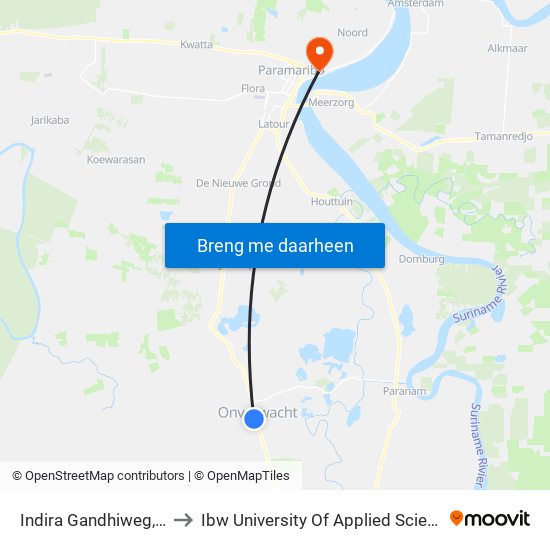 Indira Gandhiweg, 48 to Ibw University Of Applied Sciences map