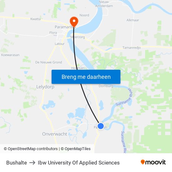 Bushalte to Ibw University Of Applied Sciences map