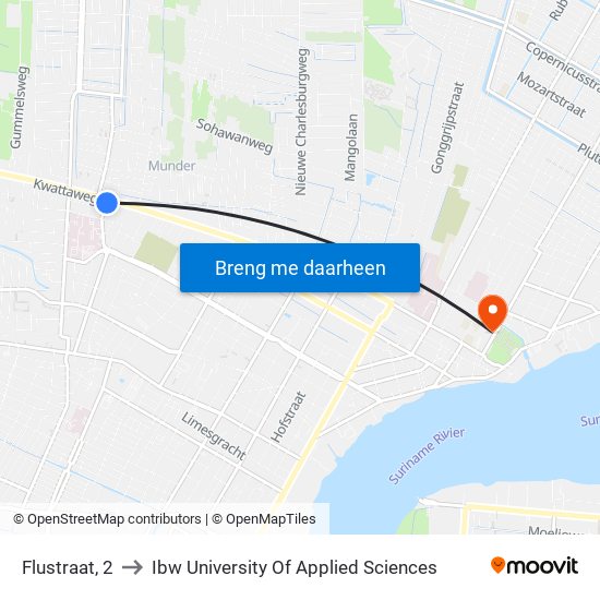 Flustraat, 2 to Ibw University Of Applied Sciences map