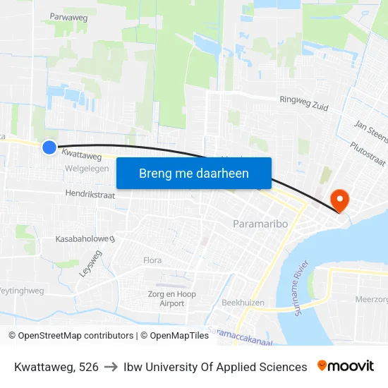 Kwattaweg, 526 to Ibw University Of Applied Sciences map