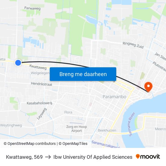 Kwattaweg, 569 to Ibw University Of Applied Sciences map