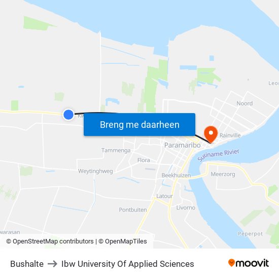 Bushalte to Ibw University Of Applied Sciences map