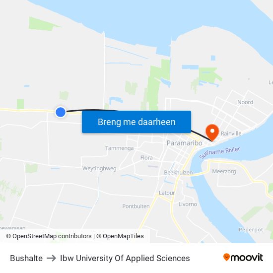 Bushalte to Ibw University Of Applied Sciences map