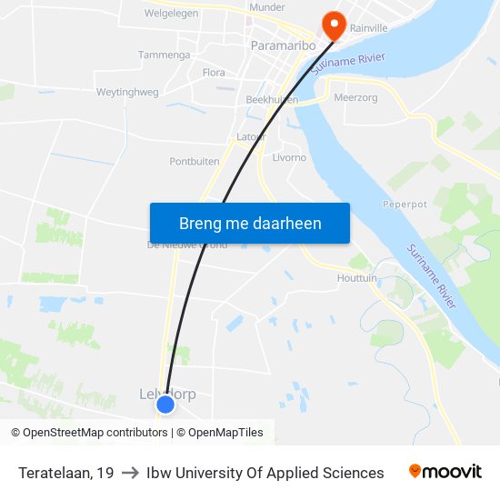 Teratelaan, 19 to Ibw University Of Applied Sciences map