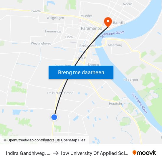 Indira Gandhiweg, 330 to Ibw University Of Applied Sciences map