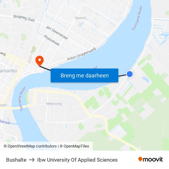 Bushalte to Ibw University Of Applied Sciences map