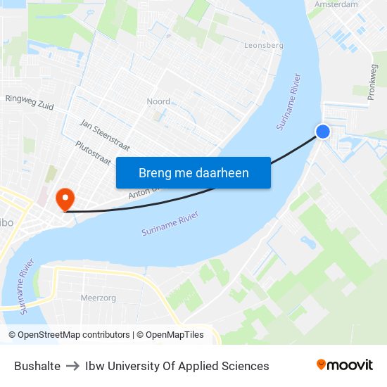 Bushalte to Ibw University Of Applied Sciences map