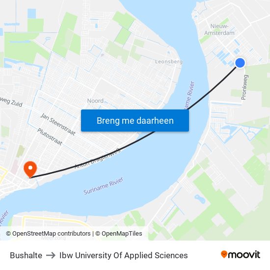 Bushalte to Ibw University Of Applied Sciences map