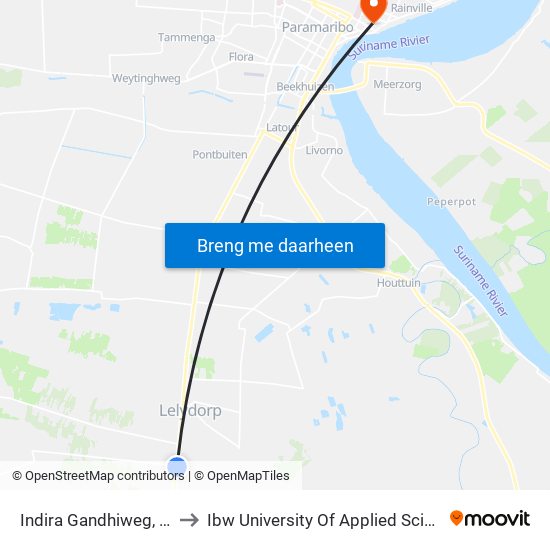 Indira Gandhiweg, 995 to Ibw University Of Applied Sciences map