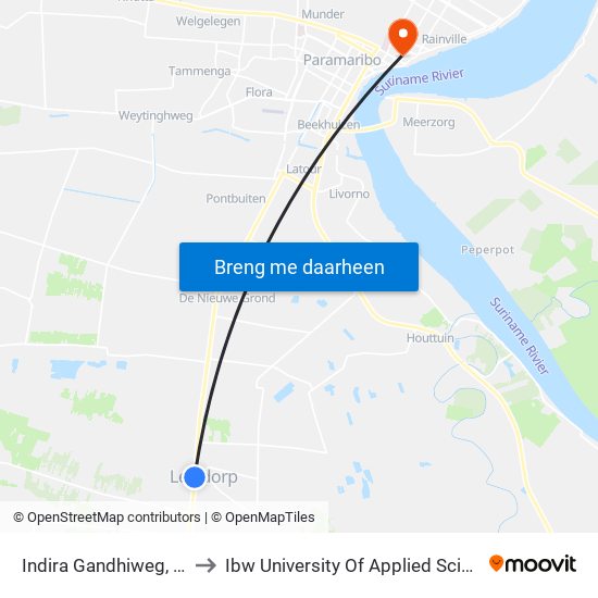 Indira Gandhiweg, 502 to Ibw University Of Applied Sciences map