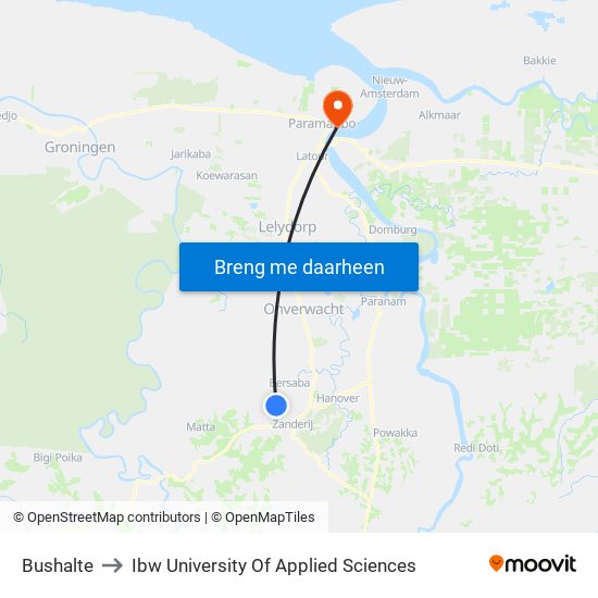 Bushalte to Ibw University Of Applied Sciences map